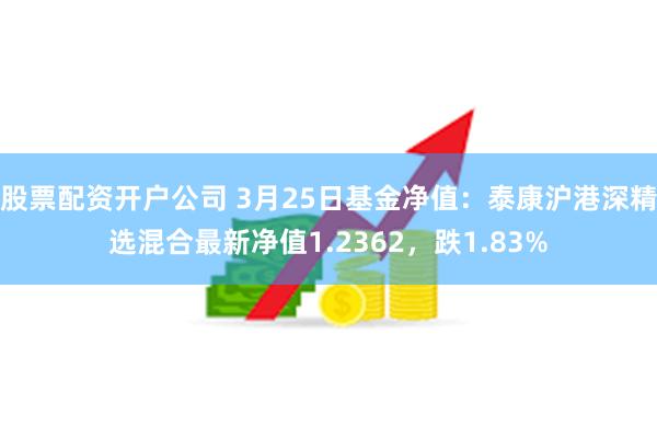股票配资开户公司 3月25日基金净值：泰康沪港深精选混合最新净值1.2362，跌1.83%