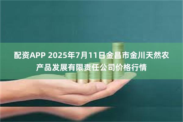 配资APP 2025年7月11日金昌市金川天然农产品发展有限责任公司价格行情